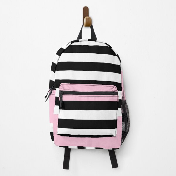 Item preview, pastel Goth black white and pink stripes designed and sold by findlost.