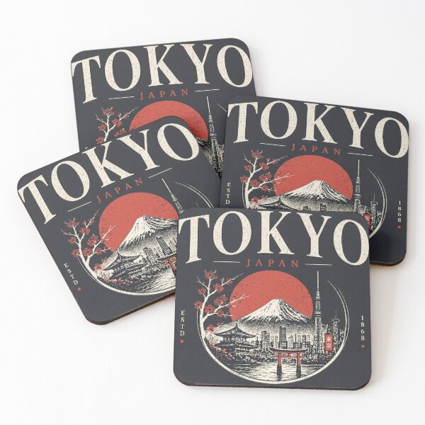 Item preview, Dark version of Tokyo Japan Minimalist Typography 2 | Modern Urban Aesthetic | Clean Travel Design designed and sold by Kate1art.