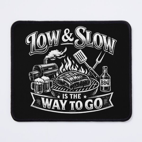 Item preview, Low & Slow BBQ Philosophy Vintage Pitmaster Smoking Meat Design designed and sold by Ladys-Gents.