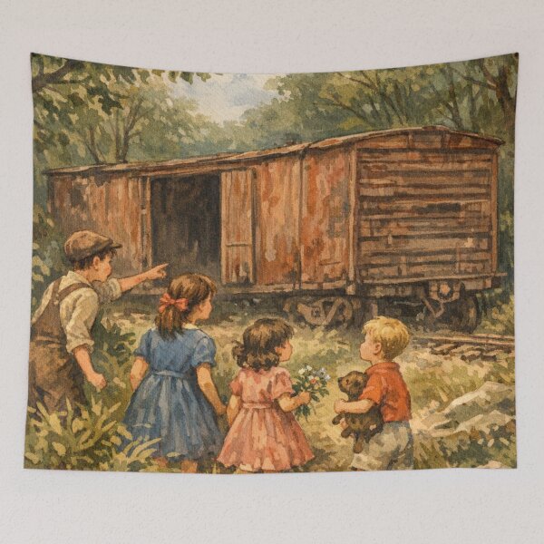 Item preview, The Abandoned Train Car designed and sold by TinCatOutPost.