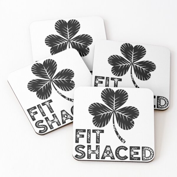 Item preview, Drunk Four Leaf Clover Linocut Print designed and sold by Bloomkept.