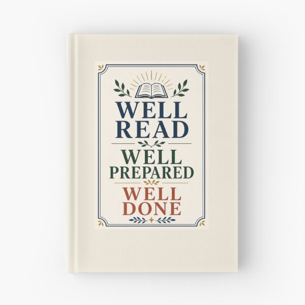 Item preview, Well Read Well Prepared Well Done – Academic Graduation Gift designed and sold by Novel Works Studio.