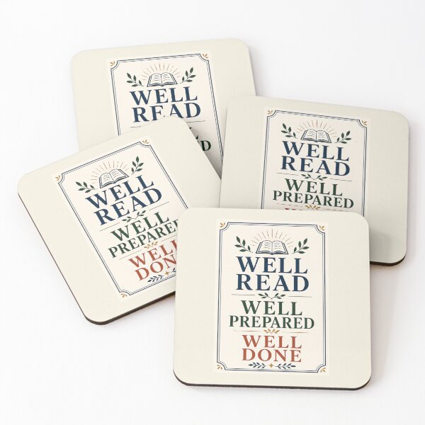 Item preview, Well Read Well Prepared Well Done – Academic Graduation Gift designed and sold by Novel Works Studio.
