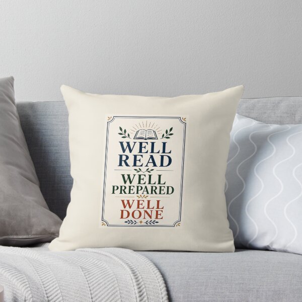Item preview, Well Read Well Prepared Well Done – Academic Graduation Gift designed and sold by Novel Works Studio.