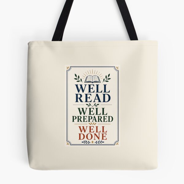 Item preview, Well Read Well Prepared Well Done – Academic Graduation Gift designed and sold by Novel Works Studio.