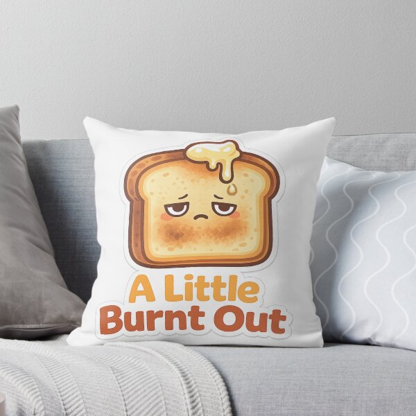 Item preview, A Little Burnt Out Cute Sticker | Kawaii Toast Character | Mental Health Humor Aesthetic designed and sold by VibrantArtful7.