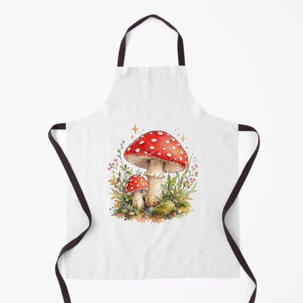 Item preview, Whimsical Red Toadstool Mushrooms in Forest Sticker designed and sold by  Artify Lab.