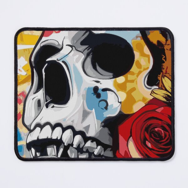 Item preview, Skull Pop Art Flower Street Art Motif designed and sold by drizzd.