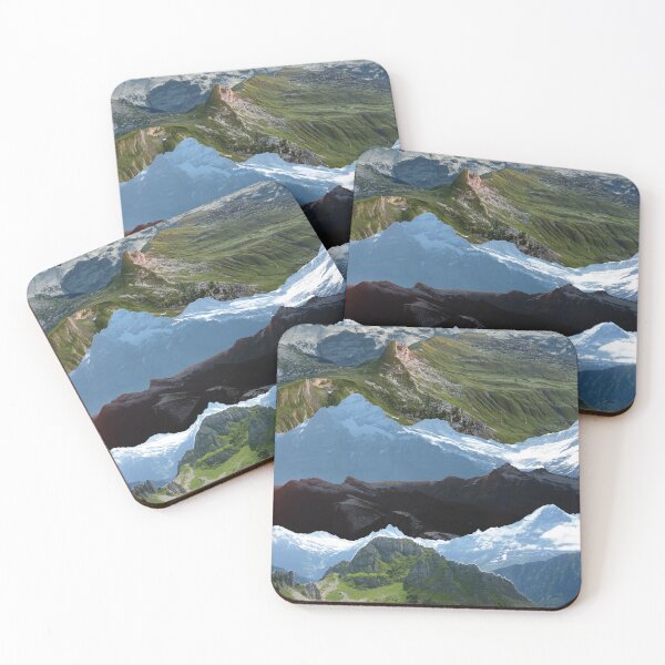 Item preview, Layered Mountain Landscape Switzerland designed and sold by graceebianchi.