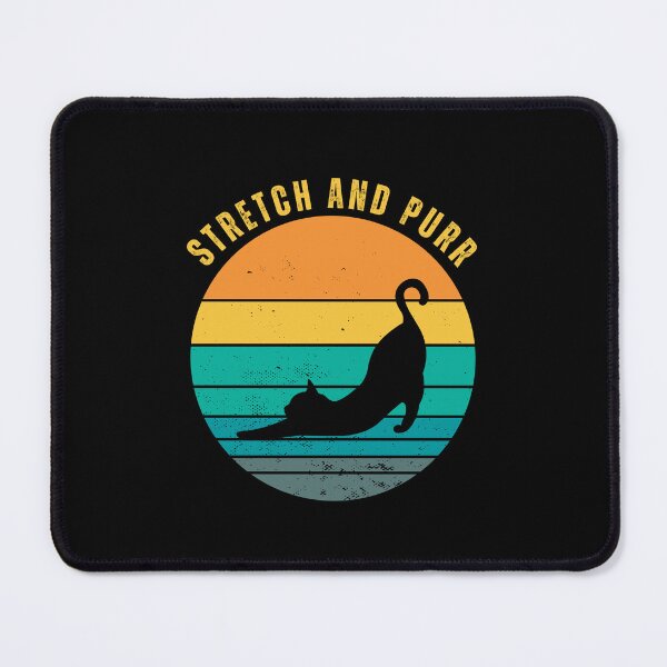 Item preview, Yoga big cat stretching retro sunset designed and sold by tdimillo.