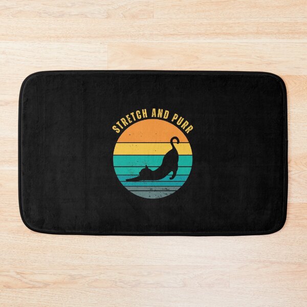 Item preview, Yoga big cat stretching retro sunset designed and sold by tdimillo.