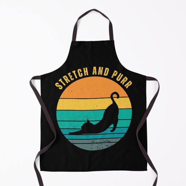 Item preview, Yoga big cat stretching retro sunset designed and sold by tdimillo.