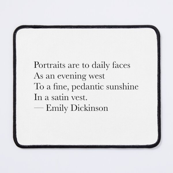 Item preview, Emily Dickinson Portrait Quote – Art, Light & Evening Metaphor designed and sold by The Prose Atelier.