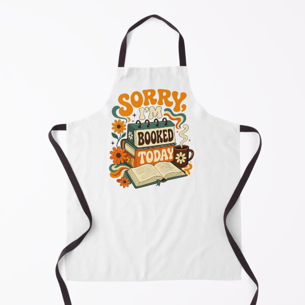 Item preview, Sorry I'm Booked Today Retro Bookworm Funny Book Lover Reading Gift designed and sold by Ora-kuro.
