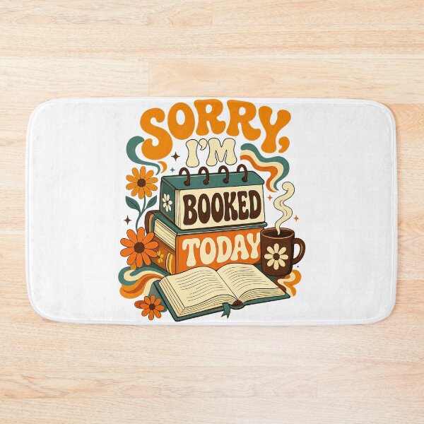 Item preview, Sorry I'm Booked Today Retro Bookworm Funny Book Lover Reading Gift designed and sold by Ora-kuro.