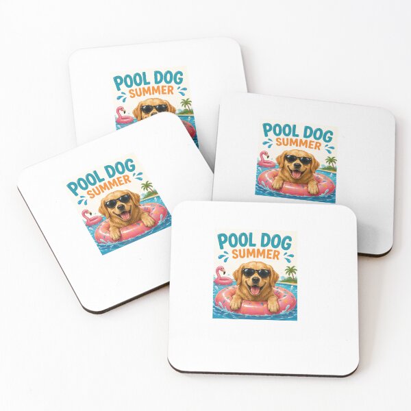 Item preview, Pool Dog Summer  designed and sold by PoojaArtLab.