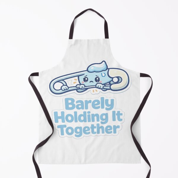 Item preview, Barely Holding It Together Cute Sticker | Kawaii Safety Pin | Relatable Mental Health Humor designed and sold by VibrantArtful7.