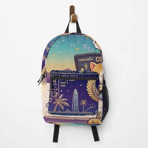 Item preview, Kawaii Egyptian Coding Cat: Code Sleep Repeat designed and sold by Oddly Blessed.