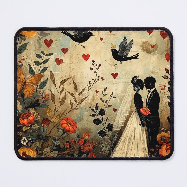 Item preview, Whimsical Couple Wedding Goth designed and sold by shaang.