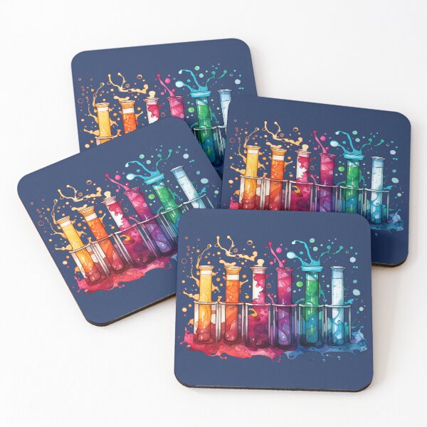 Item preview, Watercolor Science-Chemistry 6 Test Tubes Playful Liquids designed and sold by GrinGalore.