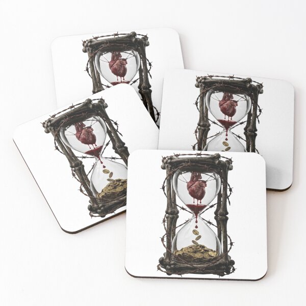 Item preview, The Cost of Time - Heart and Gold Hourglass designed and sold by VipePrint.