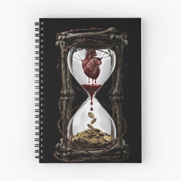 Item preview, The Cost of Time - Heart and Gold Hourglass designed and sold by VipePrint.