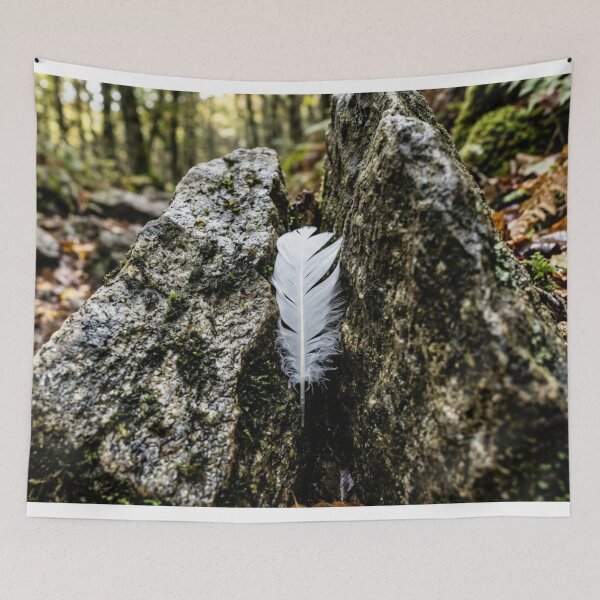 Item preview, Feather stuck between two stones designed and sold by Malisa345.