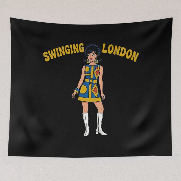 Item preview, Retro Swinging London 60s Mod Girl Fashion designed and sold by KelliesGrafix.
