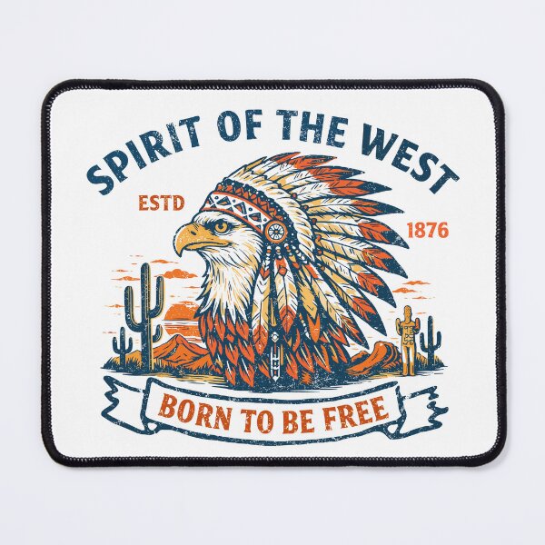 Item preview, Western Spirit Eagle T-Shirt designed and sold by Matinez Pink.