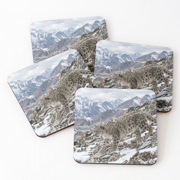 Item preview, Snow leopard blending into its environment designed and sold by Malisa345.