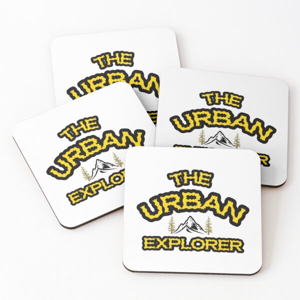 Item preview, The Urban Explorer Retro Wavy Typography - Yellow Adventure Mountain Art designed and sold by The Urban Explorer.
