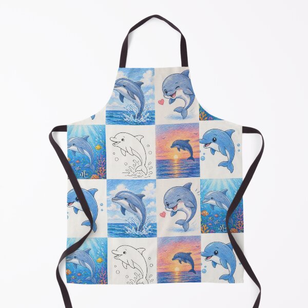 Item preview, Cute Dolphin Collection Six Style Art Bundle designed and sold by Hafcishop.