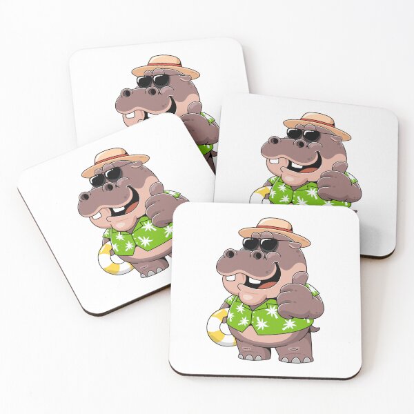 Item preview, Hippopotamus on summer vacation designed and sold by PeterPunkt.