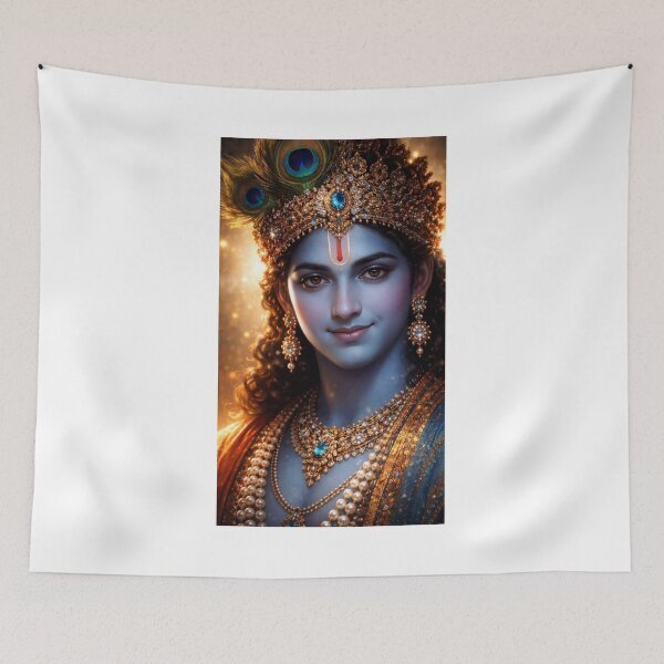 Item preview, Shri krishn Hindu devotional  designed and sold by Hotandspice.