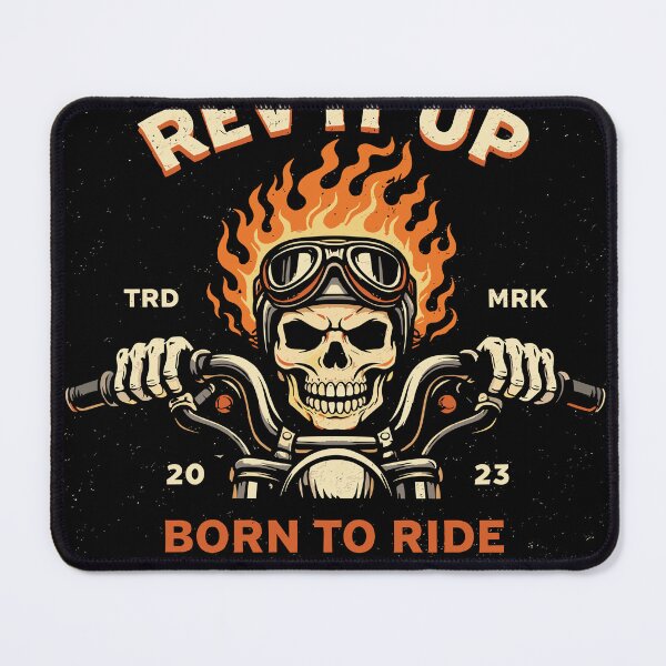 Item preview, Motorcycle Skull Rev It Up T-Shirt designed and sold by Matinez Pink.