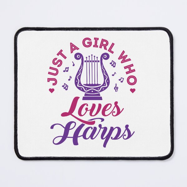 Item preview, Just a Girl Who Loves Harps designed and sold by jaygo.