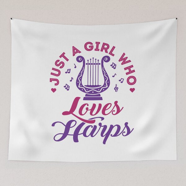 Item preview, Just a Girl Who Loves Harps designed and sold by jaygo.