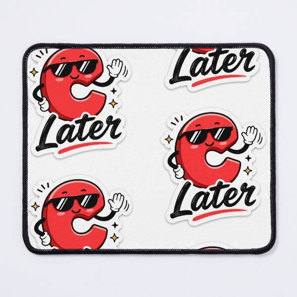 Item preview, C Later Funny Sticker | Cute Goodbye Pun Design | Cool Alphabet Art designed and sold by Ishratparween11.