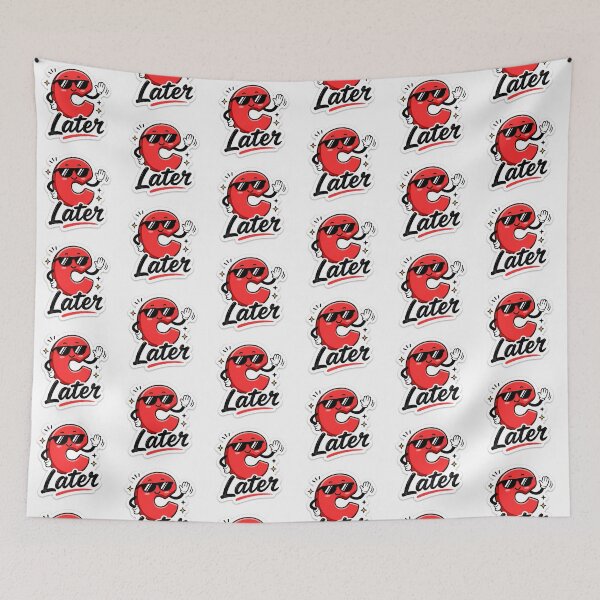 Item preview, C Later Funny Sticker | Cute Goodbye Pun Design | Cool Alphabet Art designed and sold by Ishratparween11.