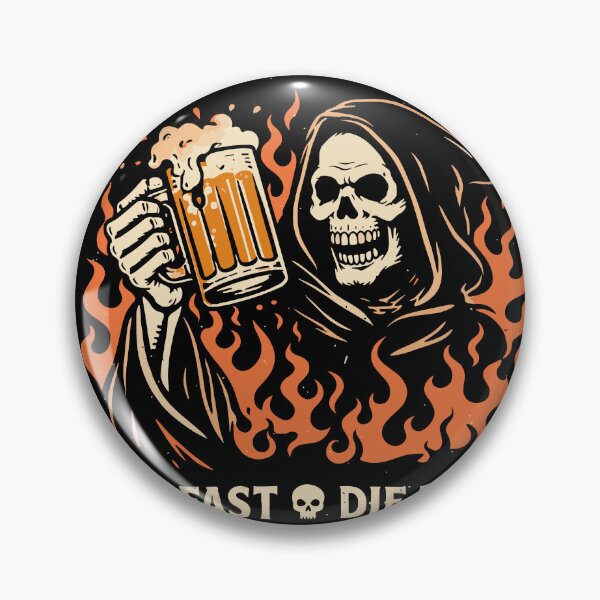 Item preview, Live Fast Die Drunk Beer T-Shirt designed and sold by Matinez Pink.