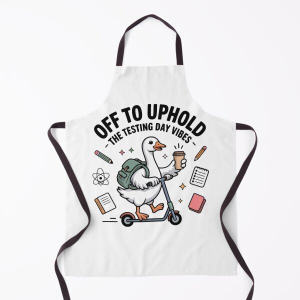 Item preview, Off to Uphold The Testing Day Vibes Funny Teacher Teams Goose designed and sold by ZACK ART.