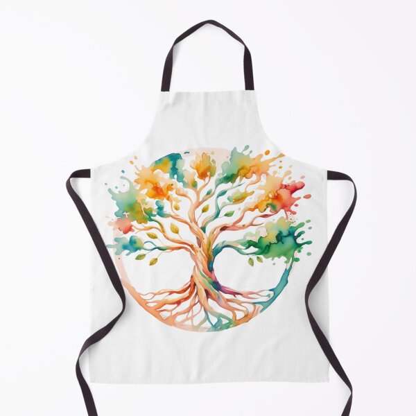 Item preview, Colorful Tree of Life Watercolor Boho Spiritual Nature Art Design designed and sold by ArcticFoxStudio.