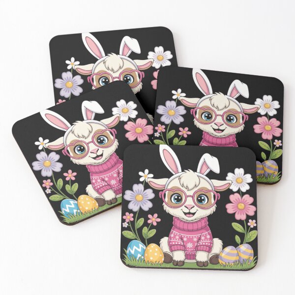 Item preview, Adorable Easter Animal Bunny Ears Lamb Kawaii Spring Illustration designed and sold by anamul43.