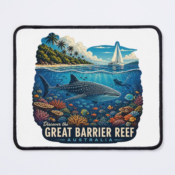 Item preview, Great Barrier Reef Whale Shark Sticker Ocean Marine Life Australia designed and sold by pod24.