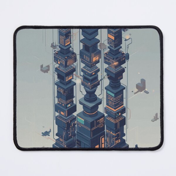 Item preview, Tetrose Towers designed and sold by AbstractAnom.