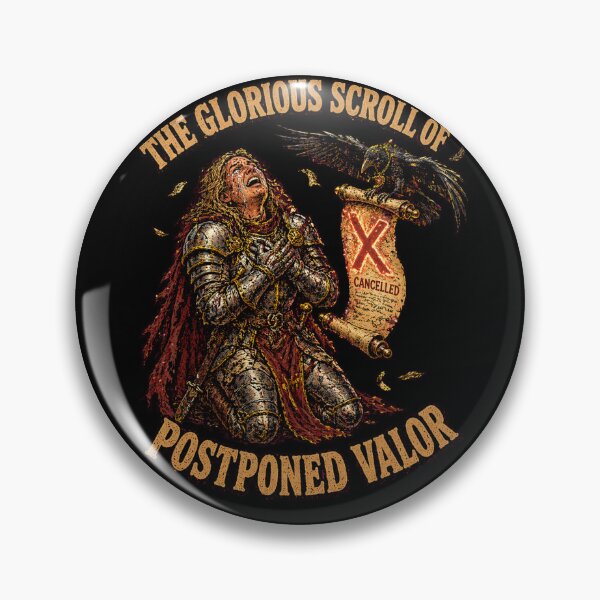 Item preview, Funny Paladin Canceled Plans Postponed Valor Introvert Retro Comic Tee designed and sold by Mythic Ink Studio.