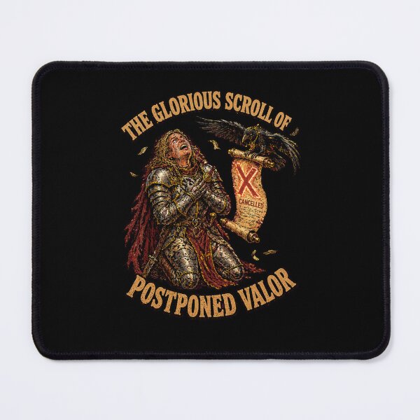 Item preview, Funny Paladin Canceled Plans Postponed Valor Introvert Retro Comic Tee designed and sold by Mythic Ink Studio.