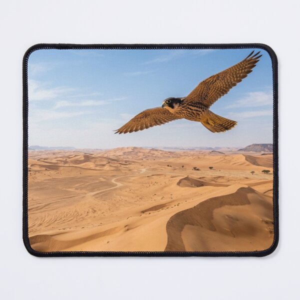 Item preview, Falcon in flight over a desert designed and sold by Malisa345.