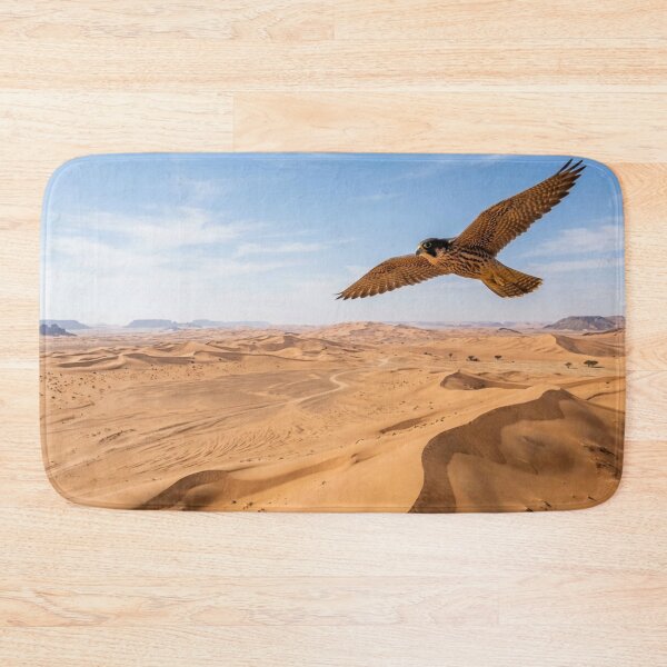 Item preview, Falcon in flight over a desert designed and sold by Malisa345.