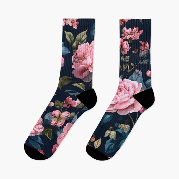 Item preview, Midnight Roses Pattern Vintage Watercolor Romantic Floral designed and sold by GrinGalore.